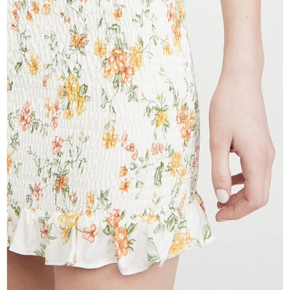 Lost + Wander Big Escape Floral Minidress Smocked Short Puff Sleeve - Picture 14 of 16